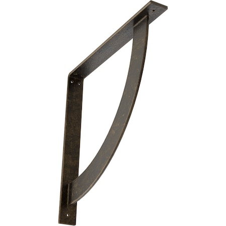 Ekena Millwork Bulwark Steel Bracket, Antiqued Pale Gold 2"W x 18"D x 18"H BKTM02X18X18BUAPG